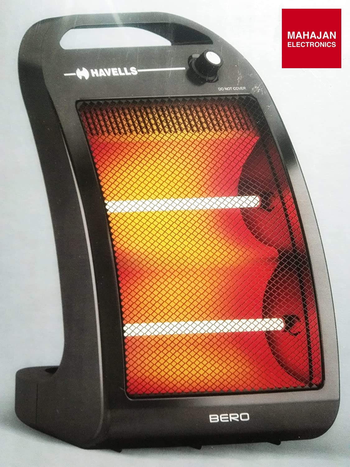 Havells Bero Quartz Heater Black 800w 2 Heat Settings 2 Year Product Warranty GHRGHAHK080 - Mahajan Electronics Online