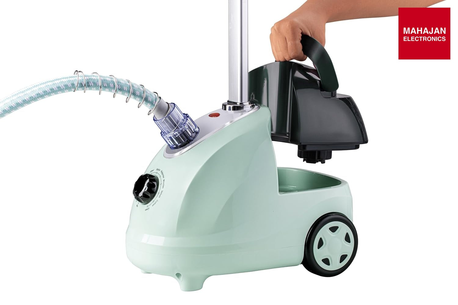 Russell Hobbs RGS2000SP garment steamer secondary image with Mahajan Electronics logo