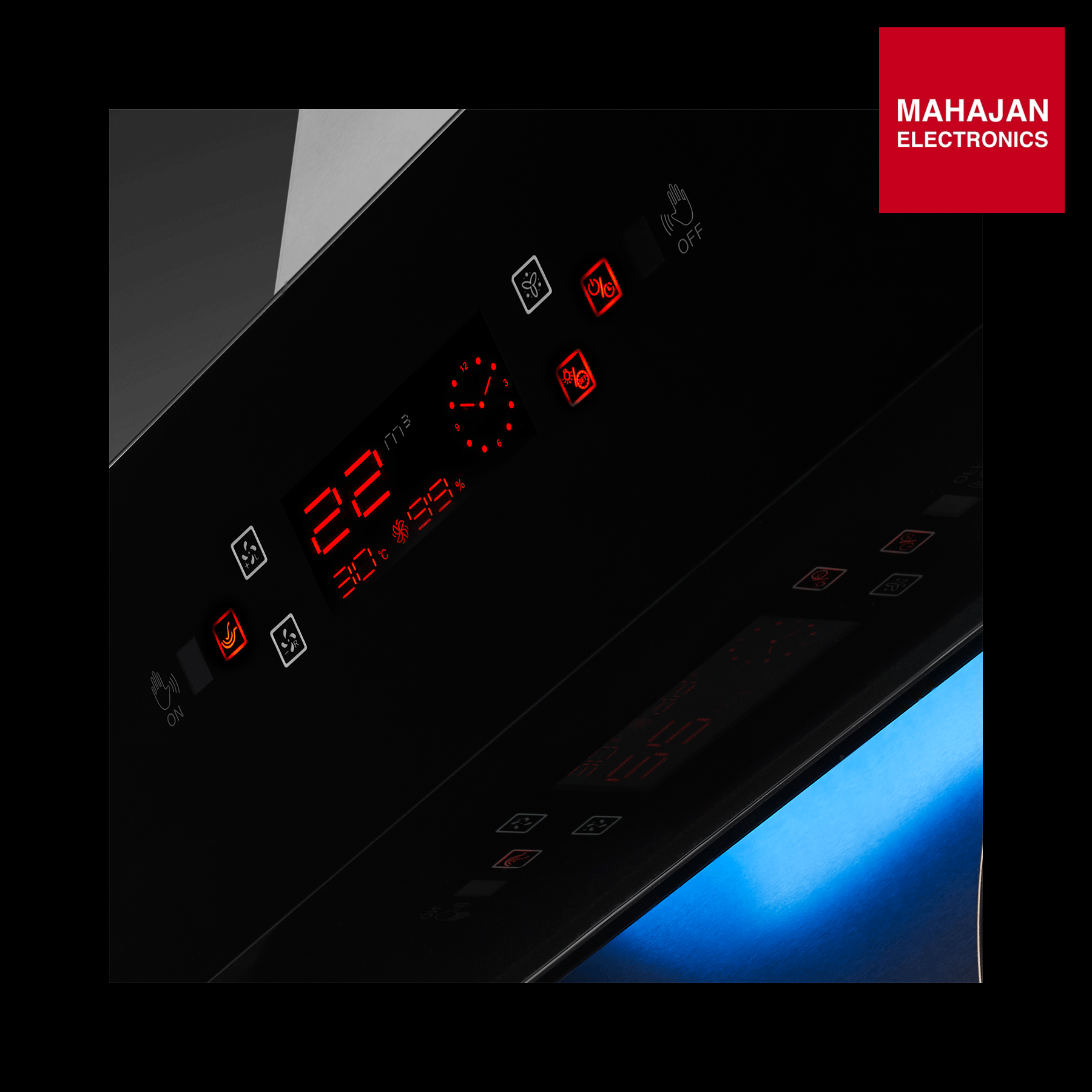 IFB GL-HC-107-90 90 cm Wall Mount Chimney | Filterless Auto Clean | Hand Sensor & Feather Touch | Decorative – Mahajan Electronics Online.