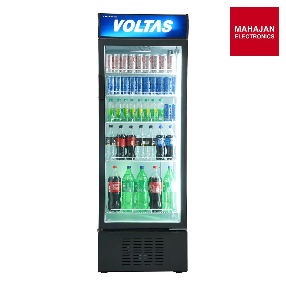 Voltas VC GT 450 SD P METALLIC EGREY Visi Cooler Single Door, 450 Liters, Black Voltas Mahajan Electronics online