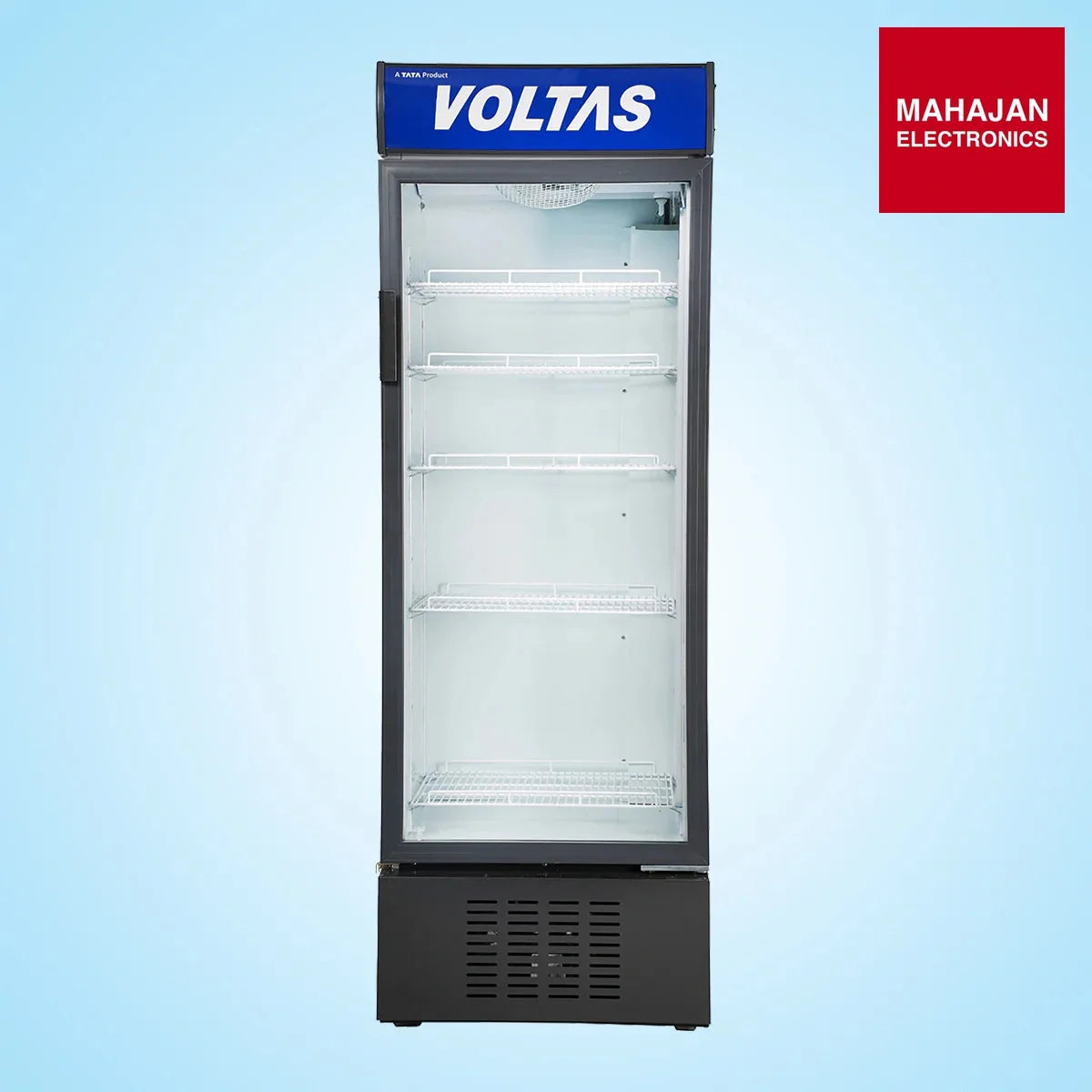 Voltas VC GT 450 SD P METALLIC EGREY Visi Cooler Single Door, 450 Liters, Black Voltas Mahajan Electronics online