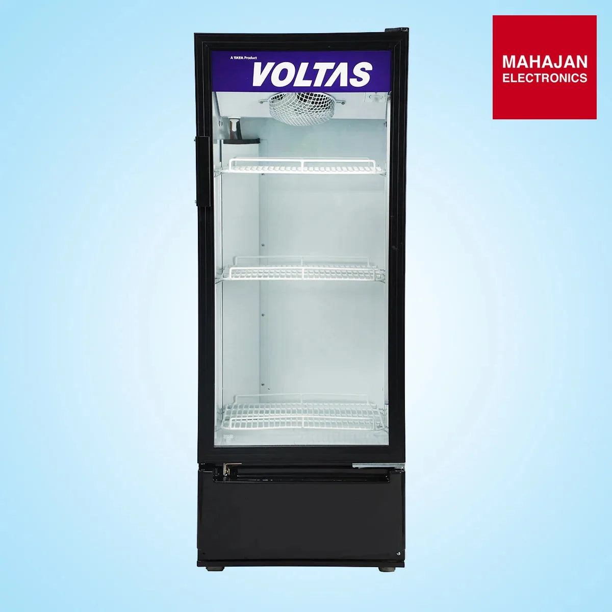 Voltas VC GT 220 SDP METALLICS FGLS Visi Cooler Single Door, 220 Liters, Black – Mahajan Electronics Online.