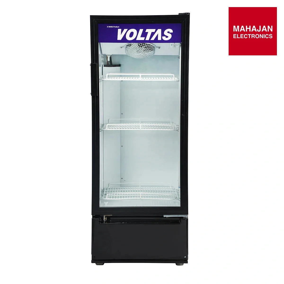 Voltas VC GT 220 SDP METALLICS FGLS Visi Cooler Single Door, 220 Liters, Black – Mahajan Electronics Online.