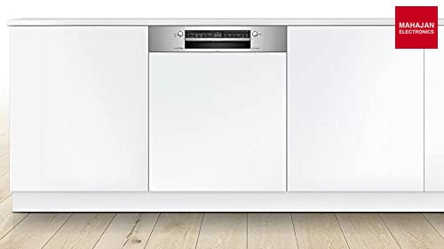 Bosch SMI4IVS00I Serie | 4 semi-integrated In Built dishwasher 60 cm Stainless steel - Mahajan Electronics Online