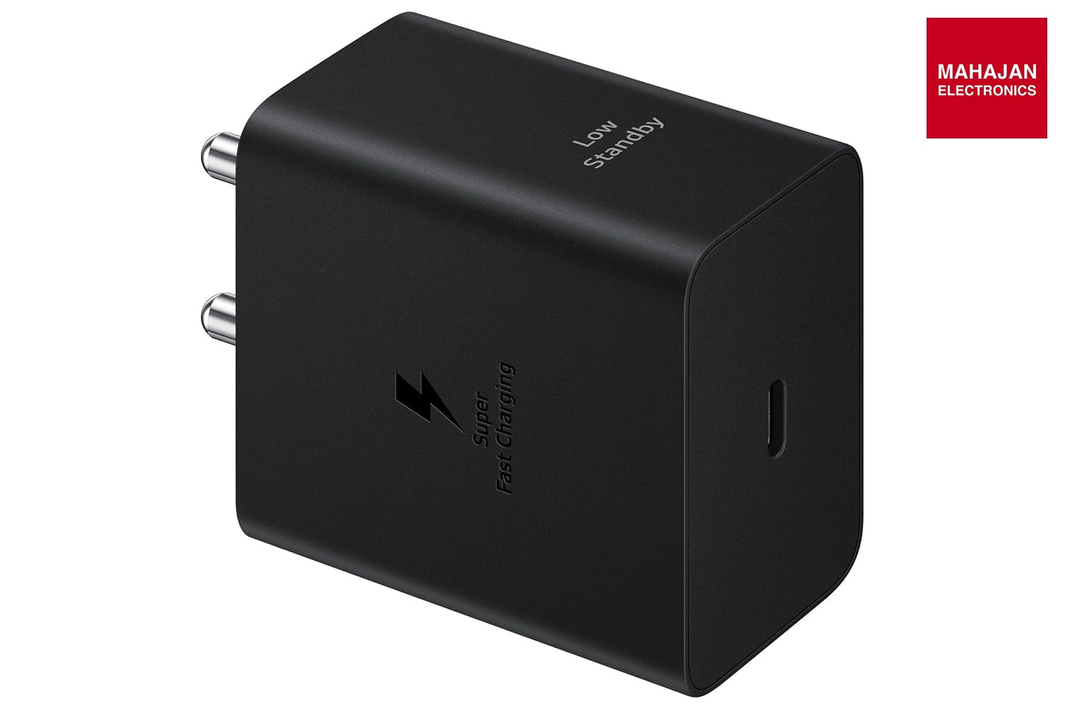 Samsung 45W charger secondary image with Mahajan Electronics logo