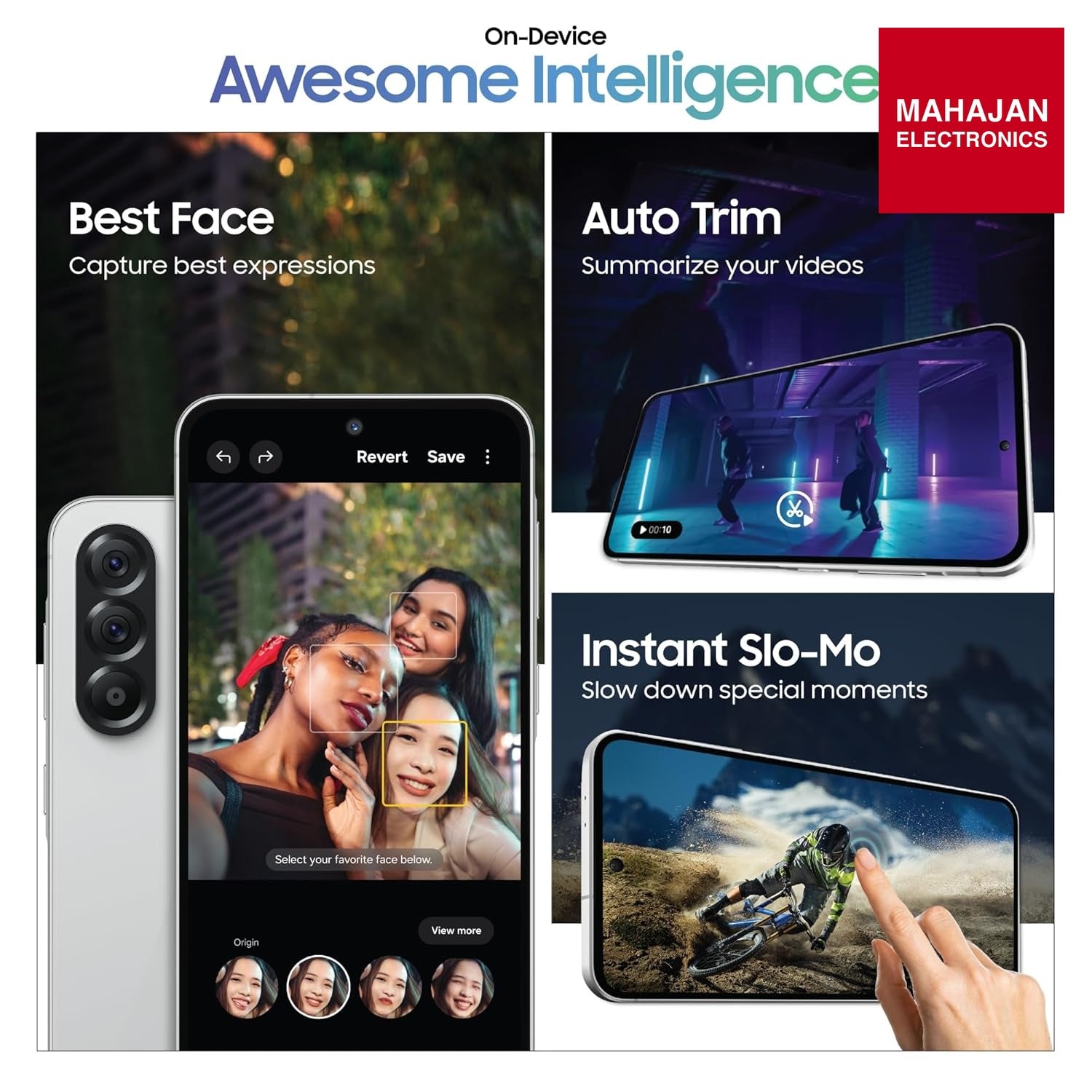 Samsung Galaxy A56 secondary image with Mahajan Electronics logo