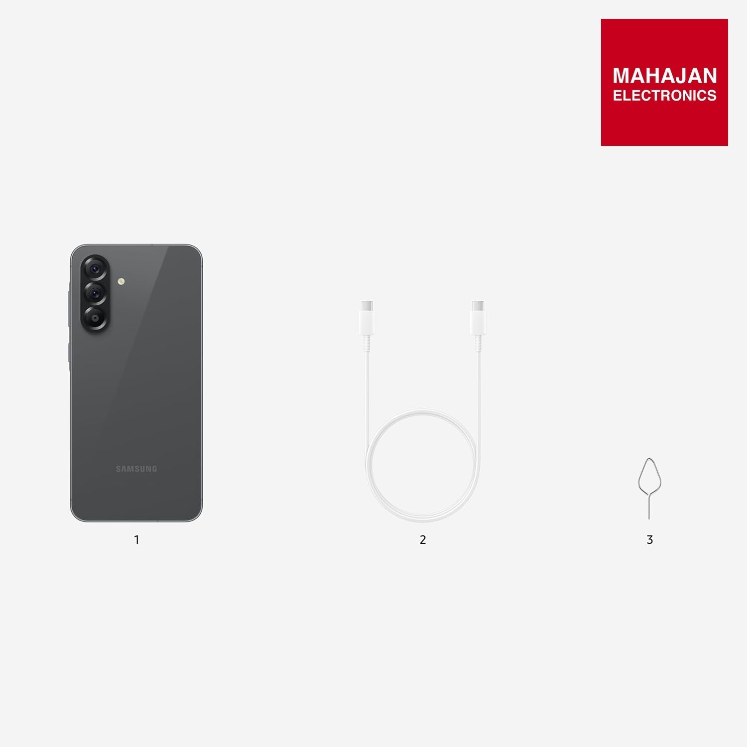 Samsung Galaxy A56 Awesome Graphite secondary image with Mahajan Electronics logo