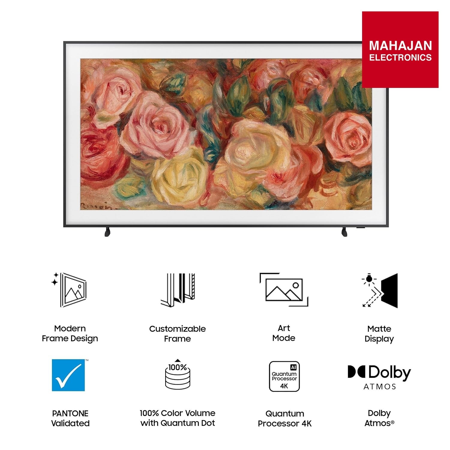 Samsung The Frame 55 inch TV secondary image with Mahajan Electronics logo