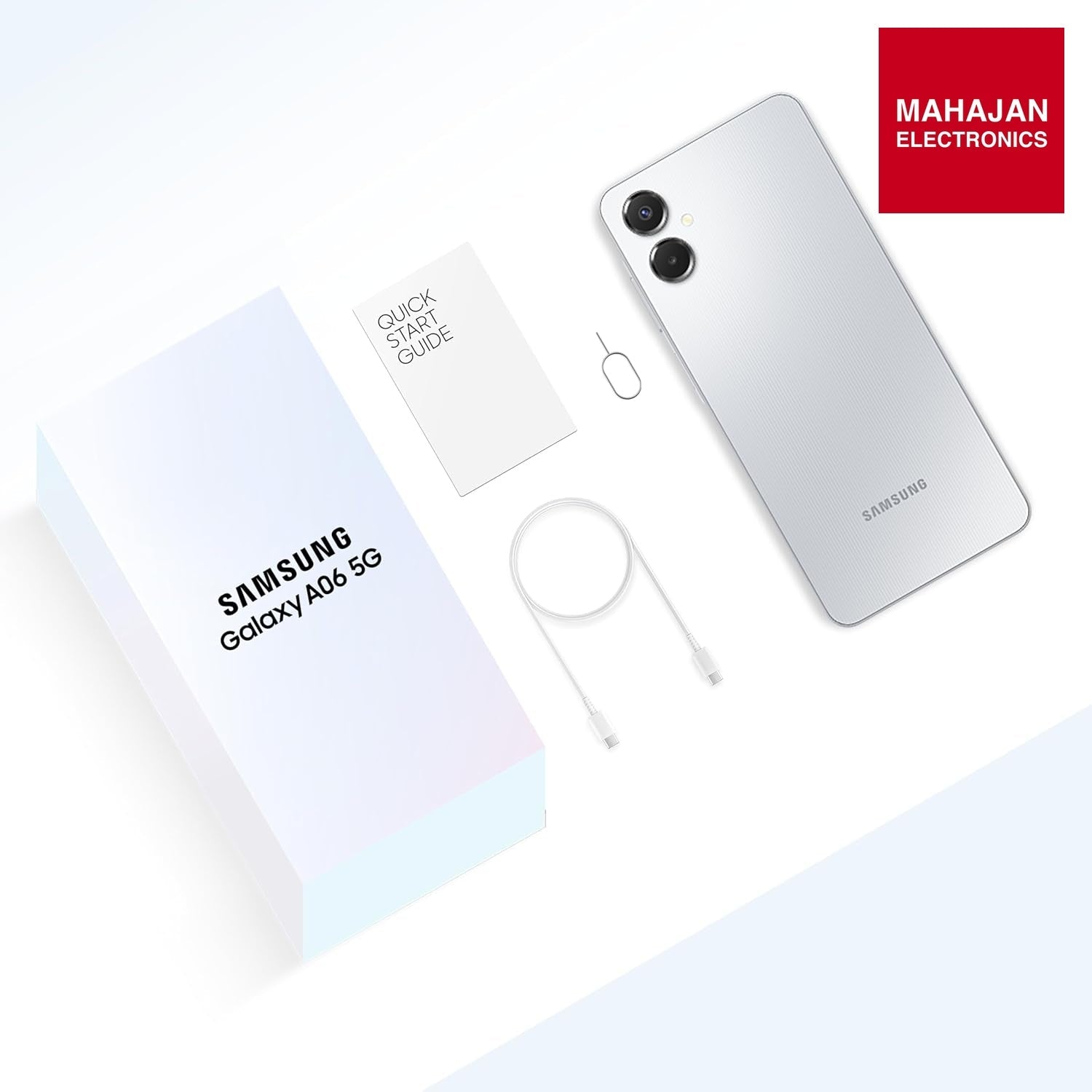 Samsung Galaxy A06 Gray secondary image with Mahajan Electronics logo