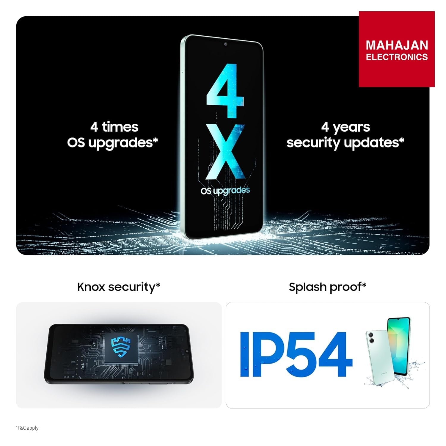 Samsung Galaxy A06 Gray secondary image with Mahajan Electronics logo