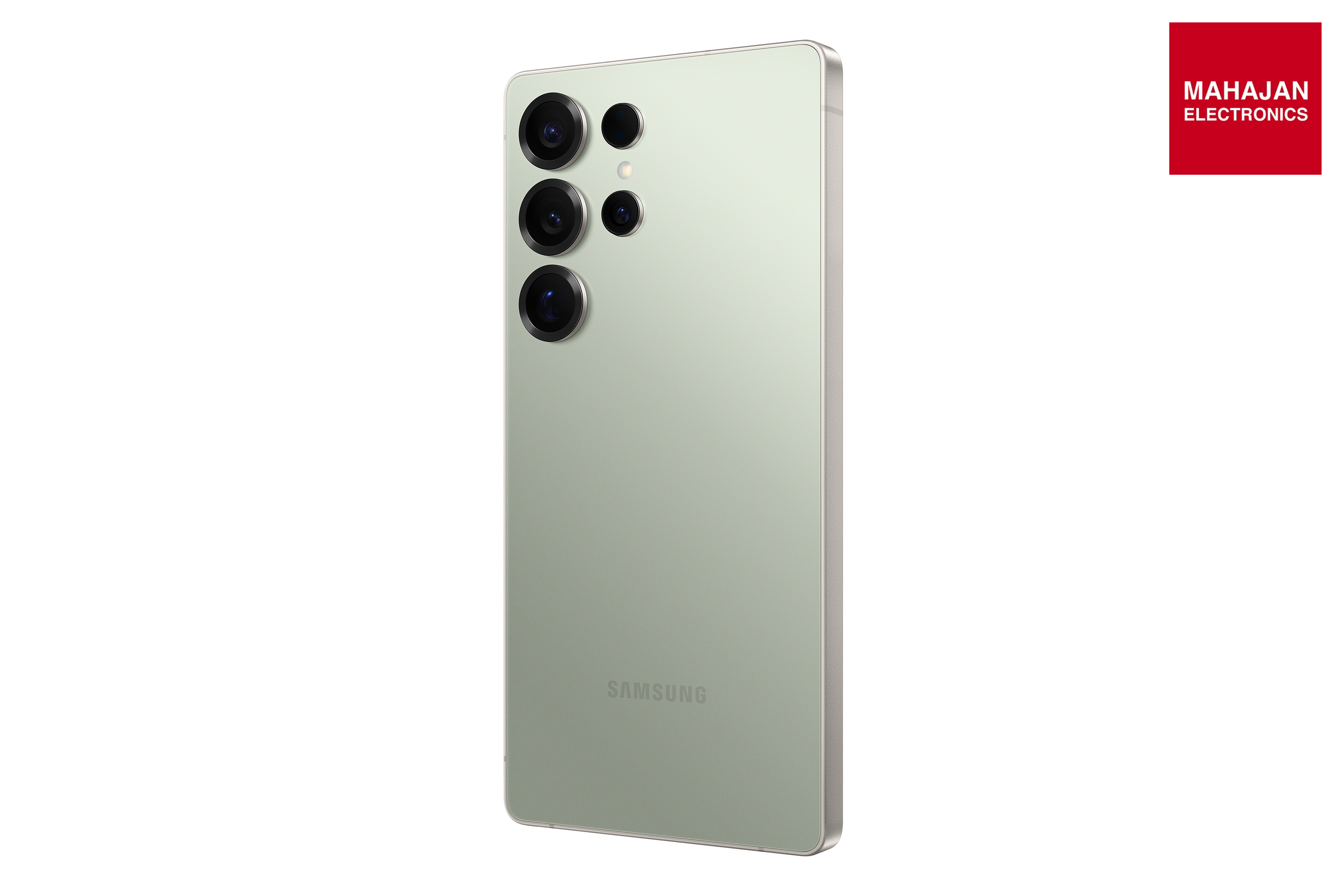 Samsung Galaxy S25 Ultra Titanium Jade Green secondary image with Mahajan Electronics logo