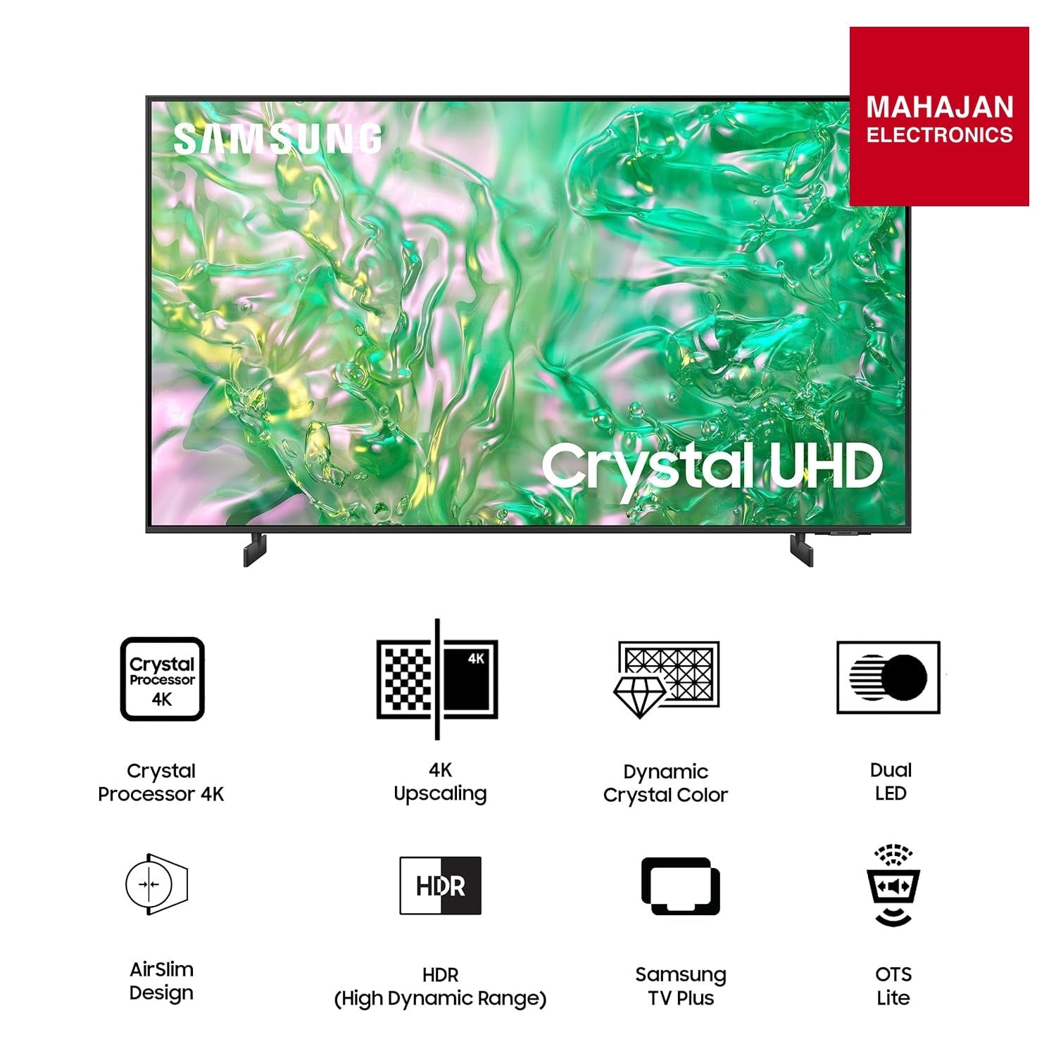 Samsung U8100 50 inch TV secondary image with Mahajan Electronics logo