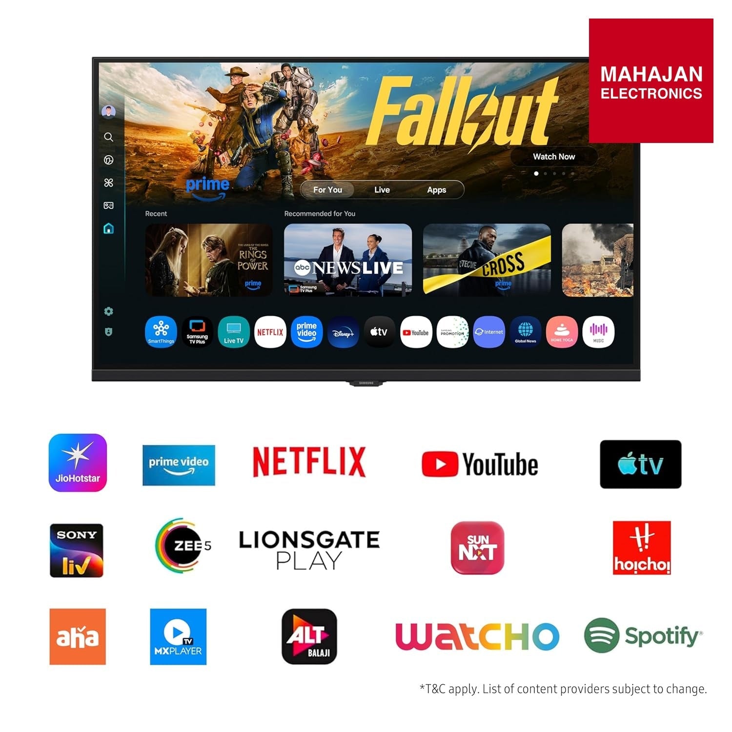 Samsung UA32H4520 television secondary image with Mahajan Electronics logo