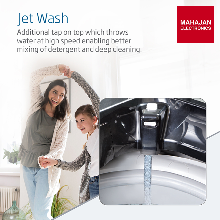 Voltas Beko 7.5 kg 5 Star Inverter Fully Automatic Top Load Washing Machine (WTL75VPSGH , Jet Wash) – Mahajan Electronics Online.