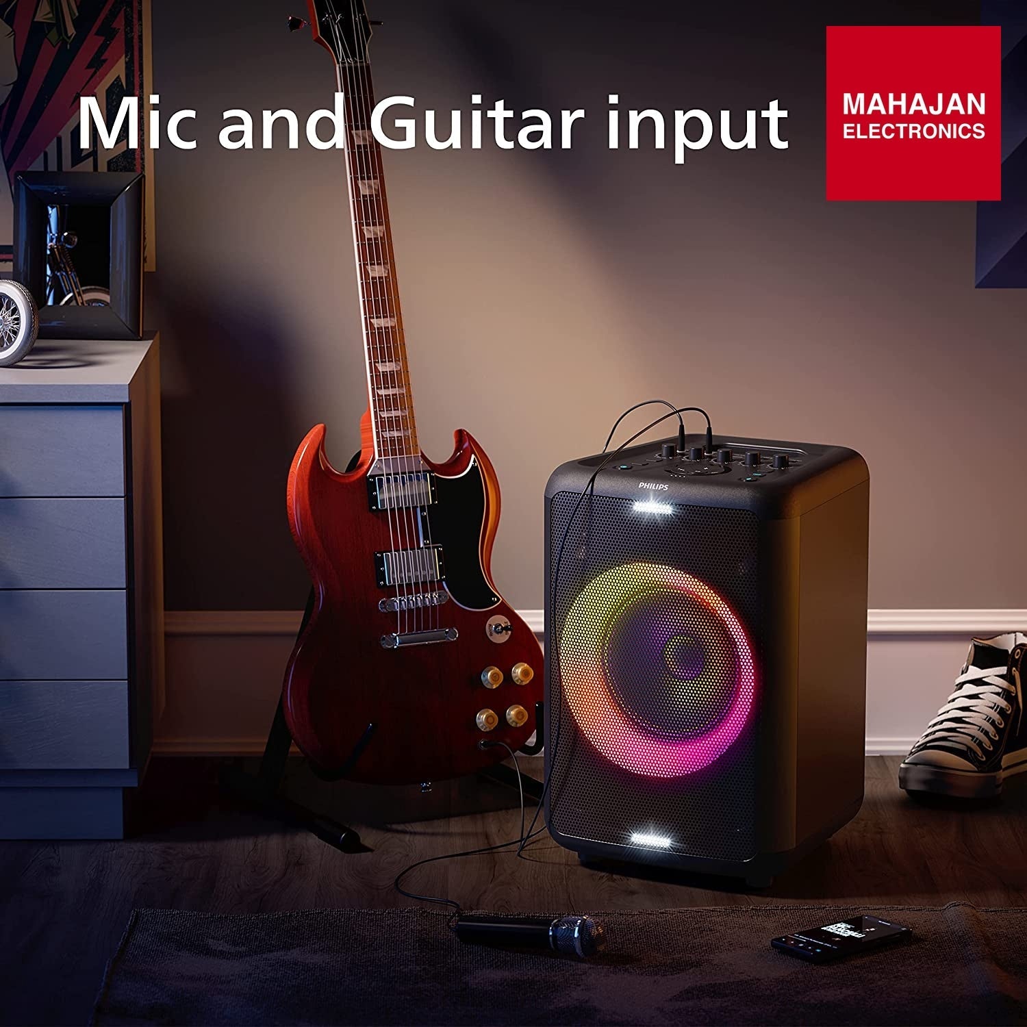 Philips Audio TAX3206 60 W Bluetooth Party Speaker with 14 Hours Play TIME - Mahajan Electronics Online