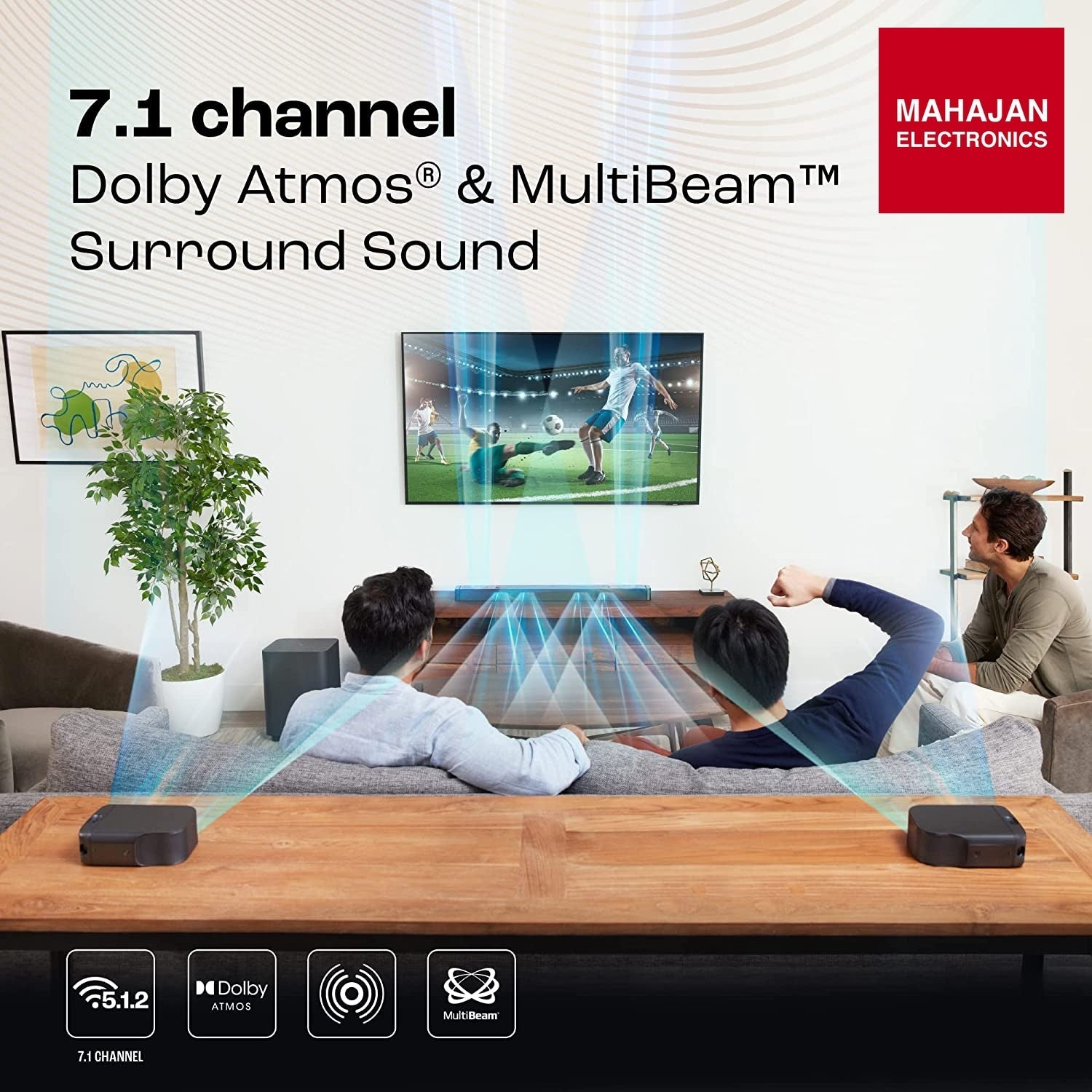 JBL Bar 800 Pro, 7.1 (5.1.2) Channel Truly Wireless Soundbar with True Dolby Atmos - Mahajan Electronics Online
