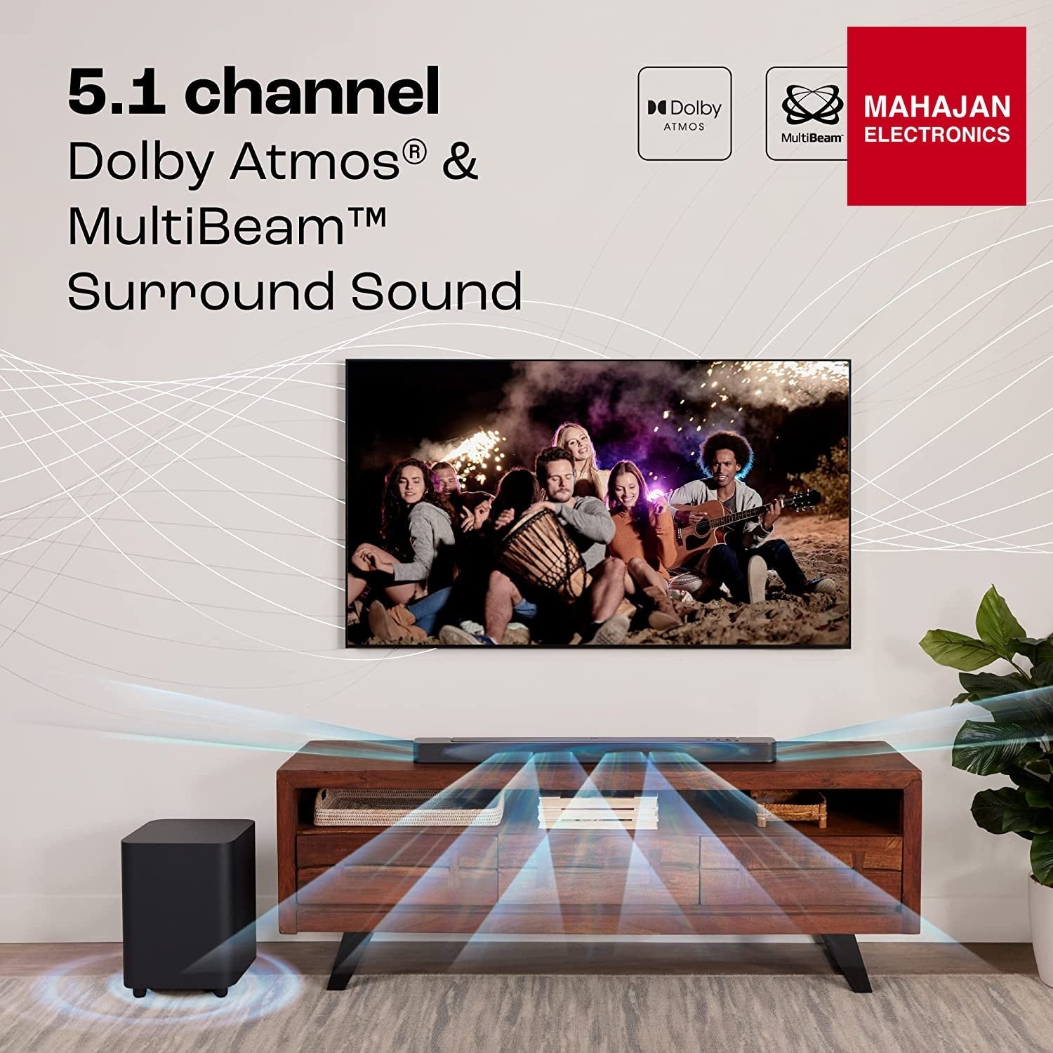 JBL Bar 500 Pro Dolby Atmos® Soundbar with Wireless Subwoofer, 5.1 Channel, 3D Surround,(590W) - Mahajan Electronics Online