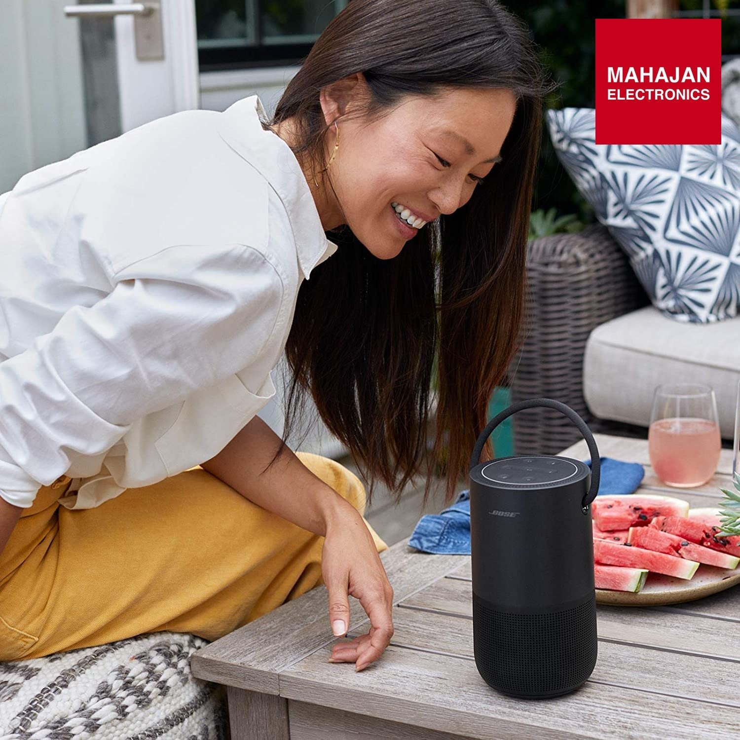 Bose PHS Portable Smart Wireless Bluetooth Speaker,Wi-Fi Connectivity, 360° Sound, (Black) 829393-5100 - Mahajan Electronics Online
