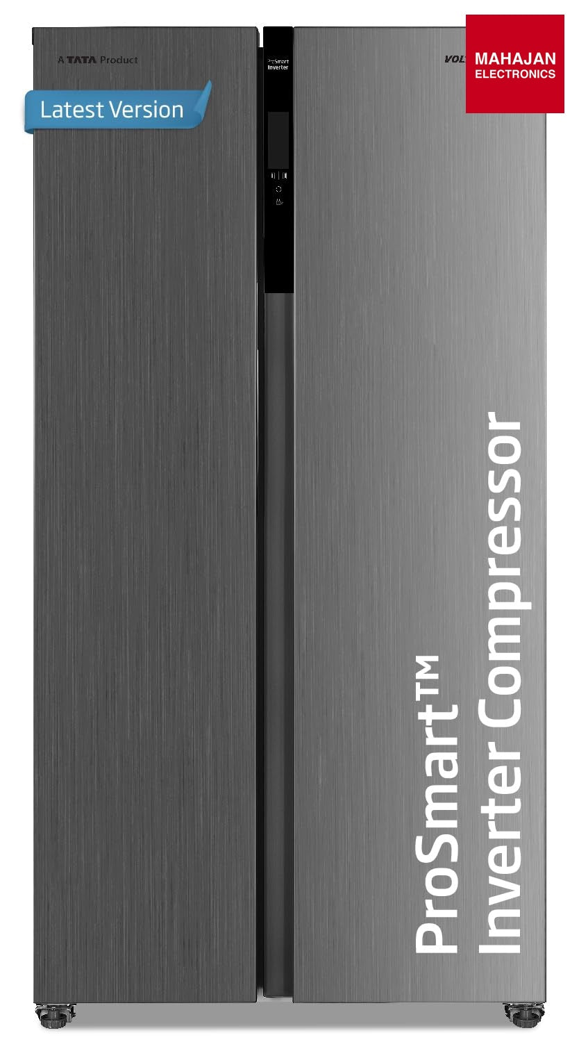 Voltas Beko RSB495 refrigerator secondary image with Mahajan Electronics logo