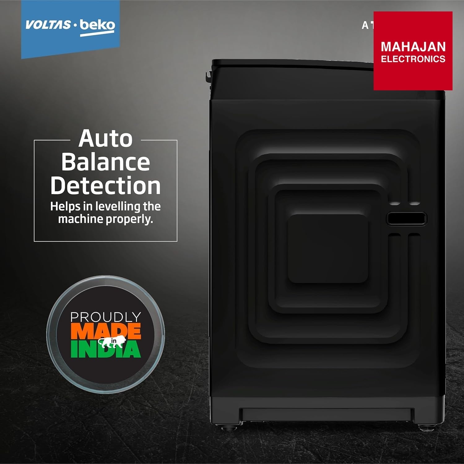 Voltas Beko 8 Kg 5 Star Top Load Fully Automatic washing machine ( Black )WTL8011AU/BPC00D Voltas Beko