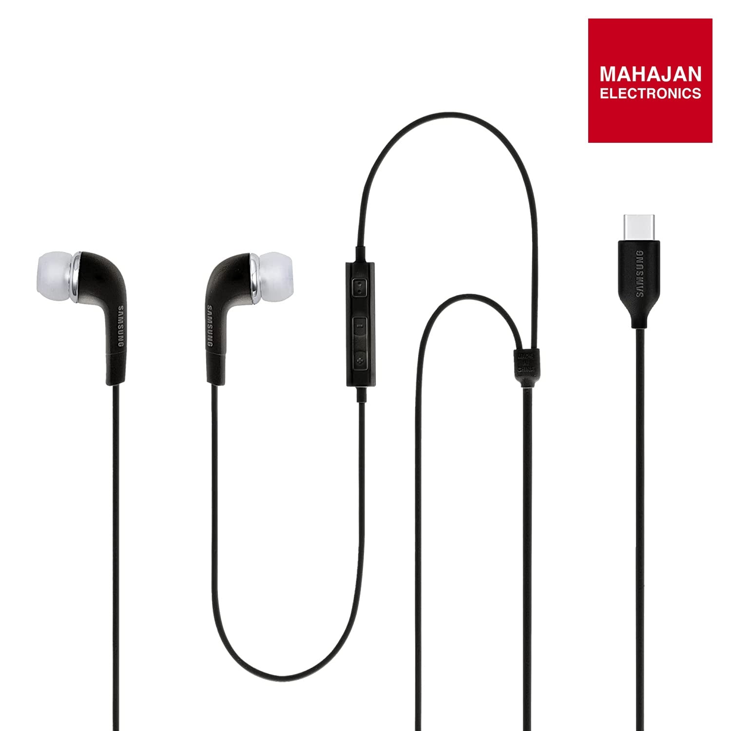 Samsung Original IC050 Type-C Wired in Ear Earphone with mic (Black) – Mahajan Electronics Online.