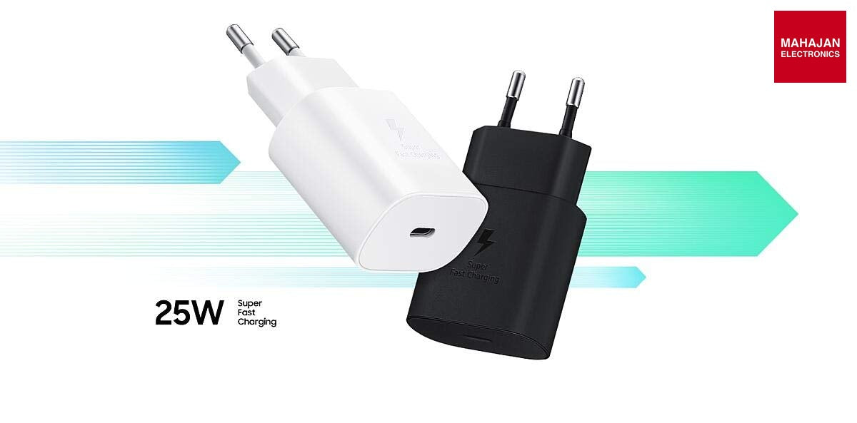 Samsung 25W C TO C Super Fast Charging Travel Adapter for Cellular Phones - White – Mahajan Electronics Online.