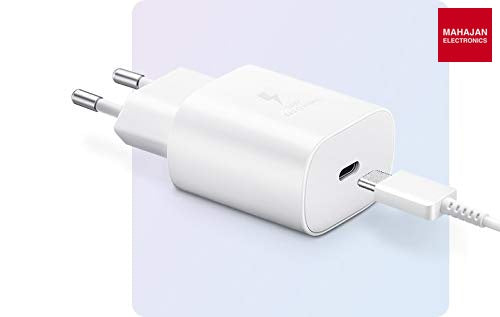 Samsung 25W C TO C Super Fast Charging Travel Adapter for Cellular Phones - White – Mahajan Electronics Online.