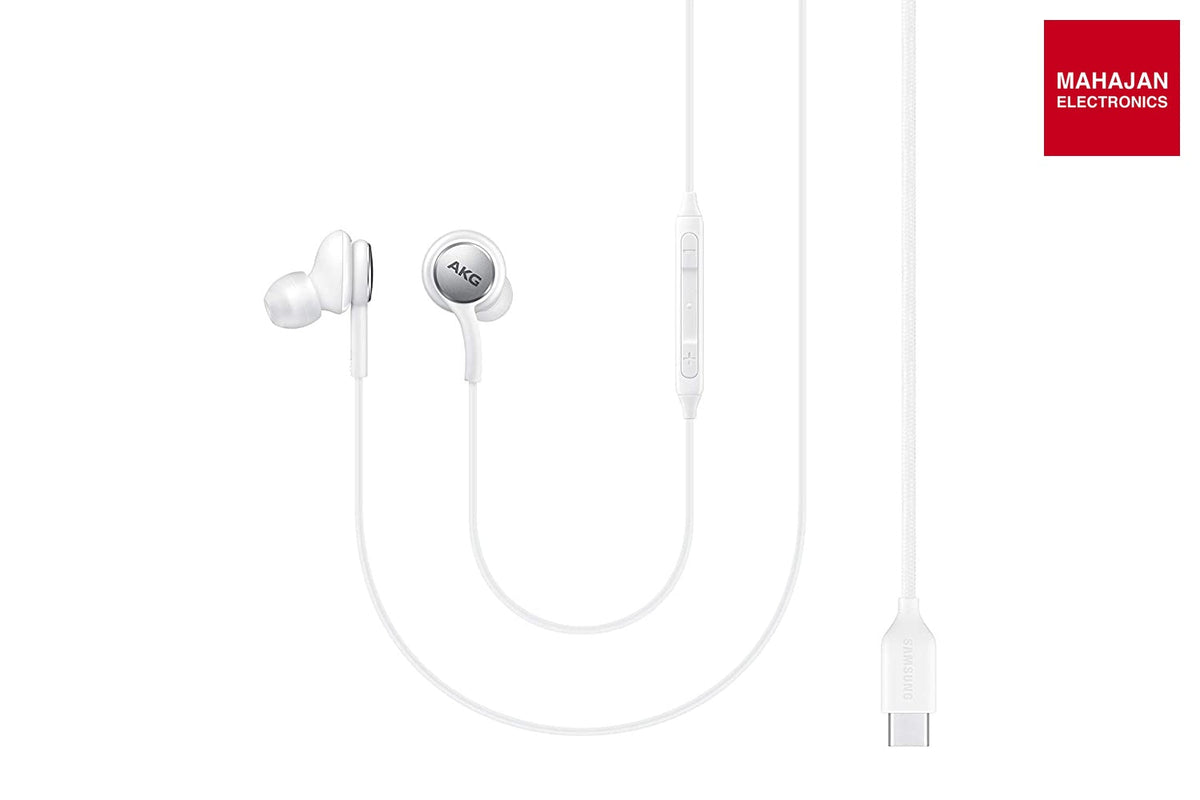 Samsung AKG-Tuned IC100 Type-C Wired in Ear Earphone with mic White - Mahajan Electronics Online