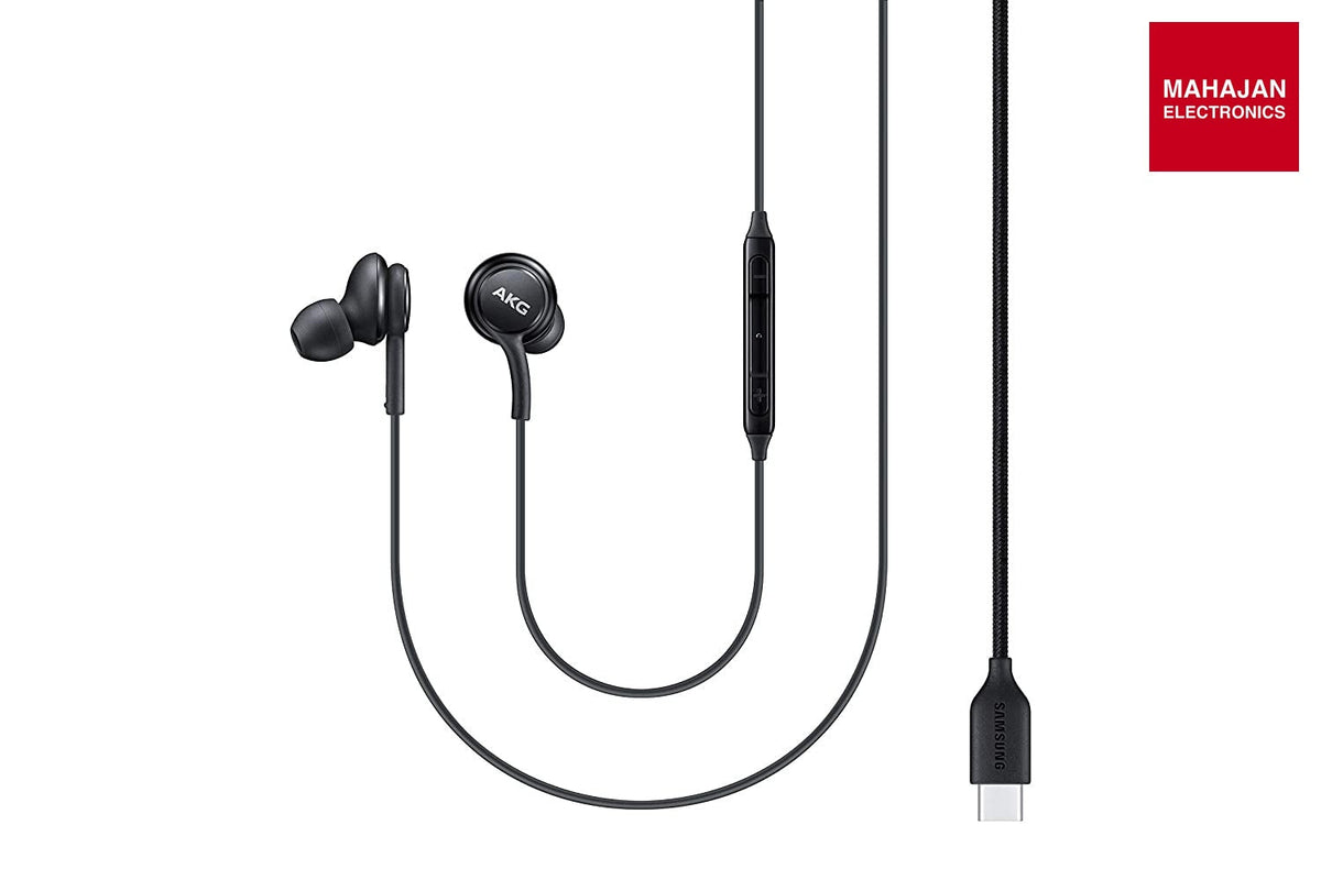 Samsung AKG-Tuned IC100 Type-C Wired in Ear Earphone with mic (Black) – Mahajan Electronics Online.