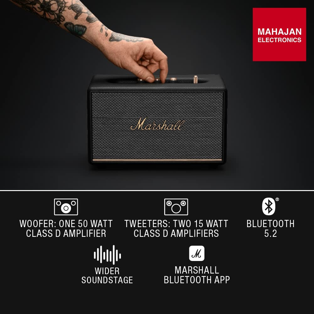 Marshall Stanmore III Bluetooth Wireless Speaker - Black – Mahajan Electronics Online.