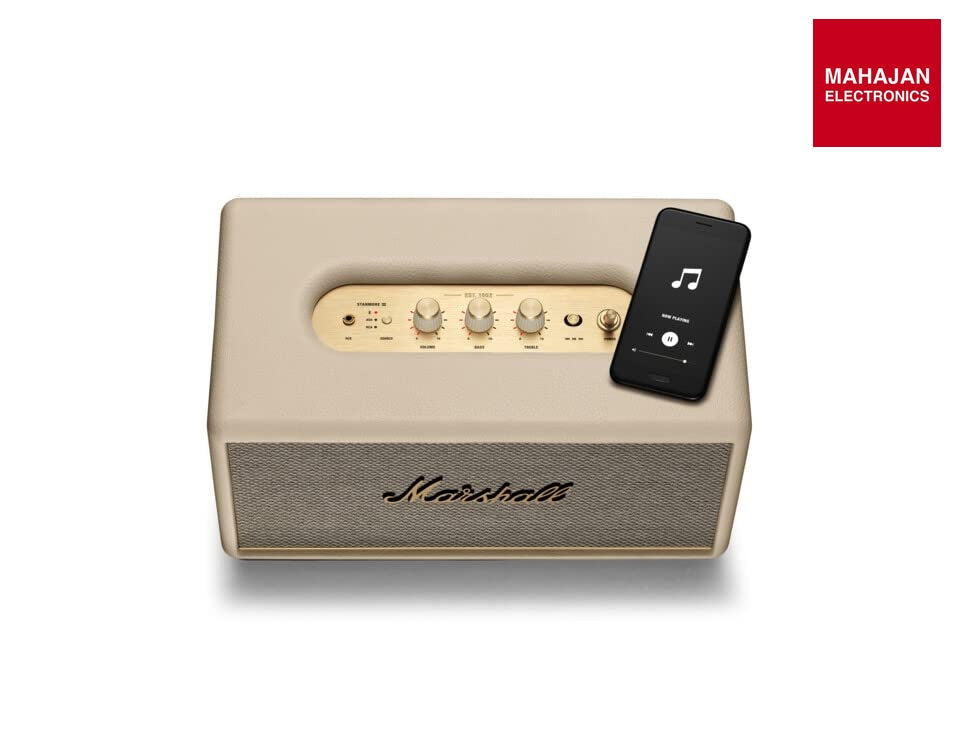 Marshall Stanmore III Bluetooth Wireless Speaker - Cream - Mahajan Electronics Online