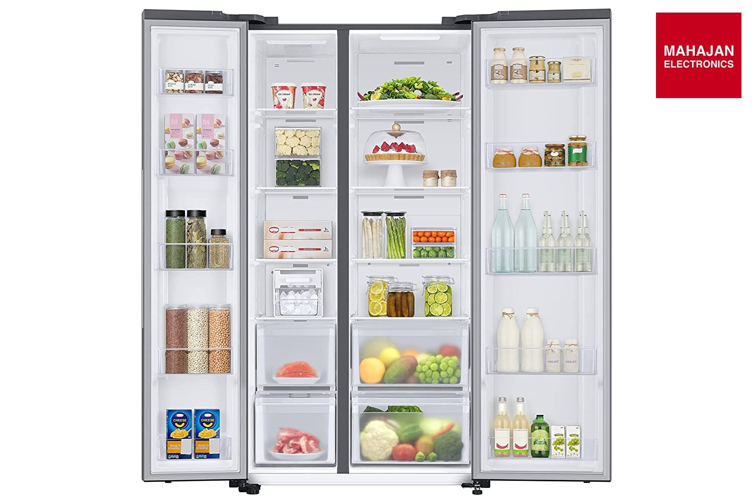Samsung 653L WI-FI Enabled SmartThings Side By Side Inverter Refrigerator RS76CG8103S9HL, Refined Inox – Mahajan Electronics Online.