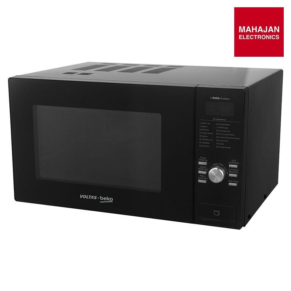 Voltas Beko MC25BD 25L Convection Microwave Oven (Black, AutoCook Menu, Active Defrost, 10 Power Levels, Grill Function) Voltas Beko