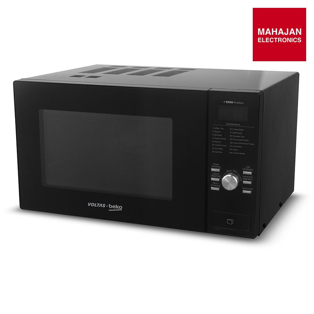 Voltas Beko MC25BD 25L Convection Microwave Oven (Black, AutoCook Menu, Active Defrost, 10 Power Levels, Grill Function) Voltas Beko