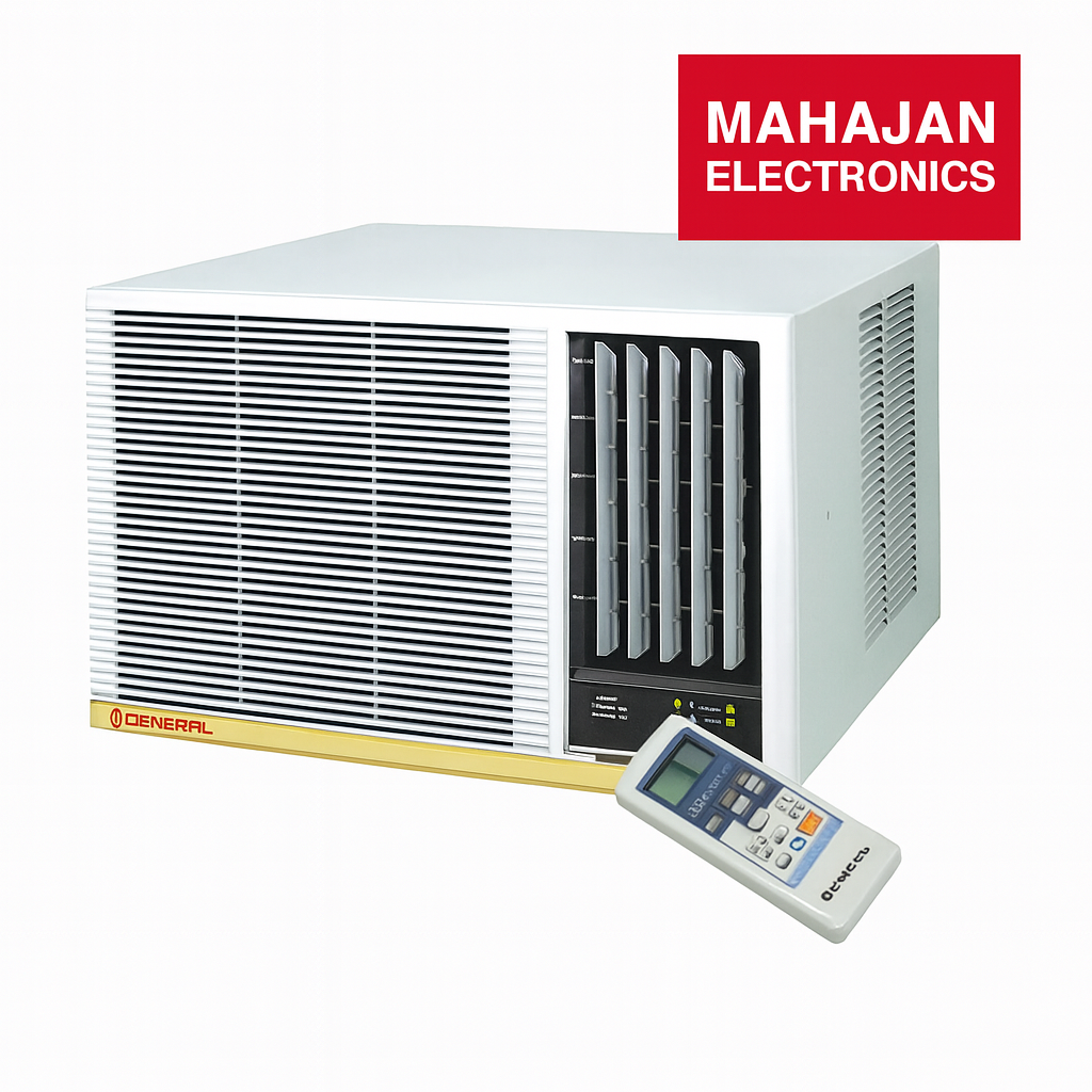 O’General AXGB18BBAA 1.5 Ton 3 Star Window AC | Fixed Speed | Rotary Compressor | Blue Fin Condenser | R32 Refrigerant | Catechin Filter