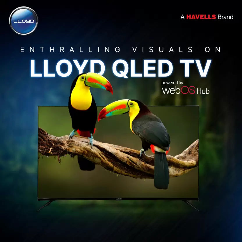 Lloyd 55QS850E 140 cm (55 inch) QLED Ultra HD (4K) Smart WebOS TV Mahajan Electronics Online