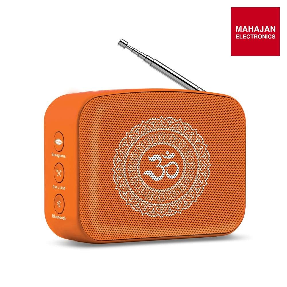 Saregama Carvaan Mini  Bhakti- Music Player with Bluetooth/FM/AM/AUX (Orange) – Mahajan Electronics Online