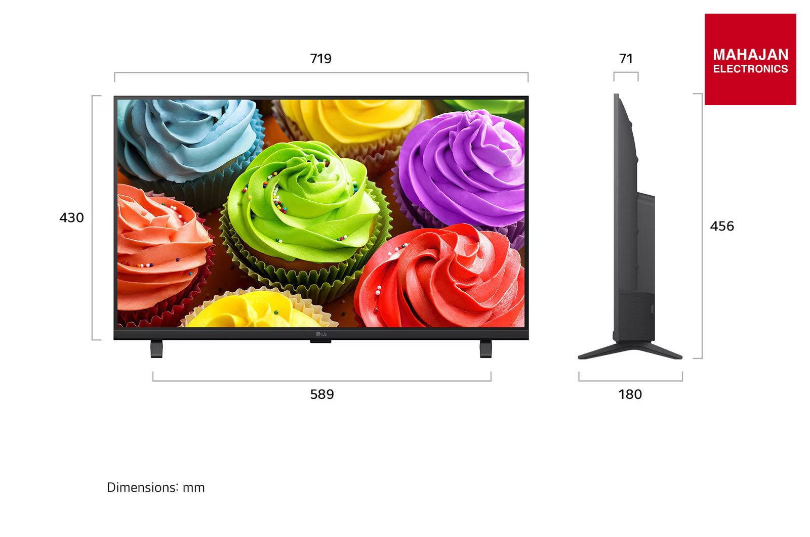Lg 32LB651BPLA 81.28 cm (32) SMART TV AI HD with α5 Processor Gen9, with HDR10 2026 – Mahajan Electronics Online.
