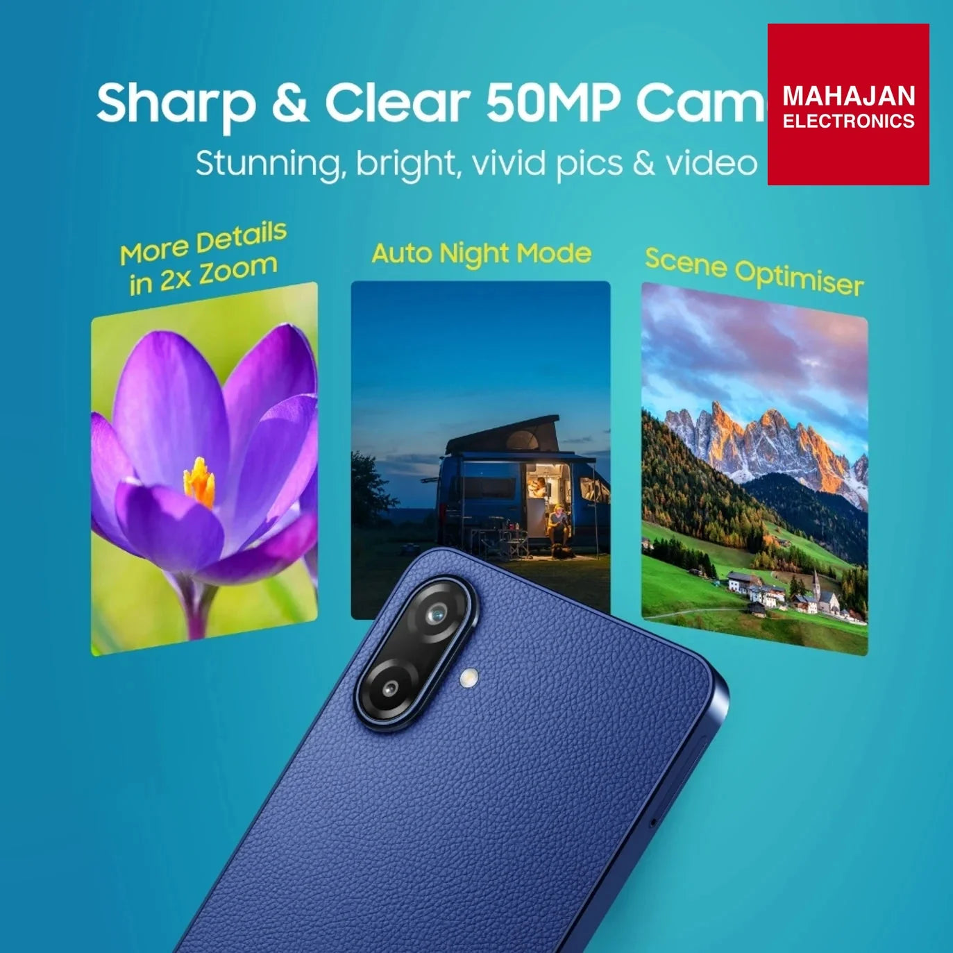 Samsung Galaxy F70e 5G (Spotlight Blue, 128 GB) (4 GB RAM) | 6000 mAh Battery | Dimensity 6300 | Octa Core – Mahajan Electronics Online.