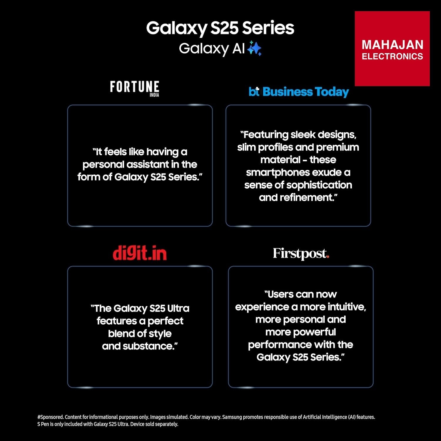 Samsung Galaxy S25+ 5G AI Smartphone (Navy, 12GB RAM, 256GB Storage), 50MP Camera with Galaxy AI DEMO