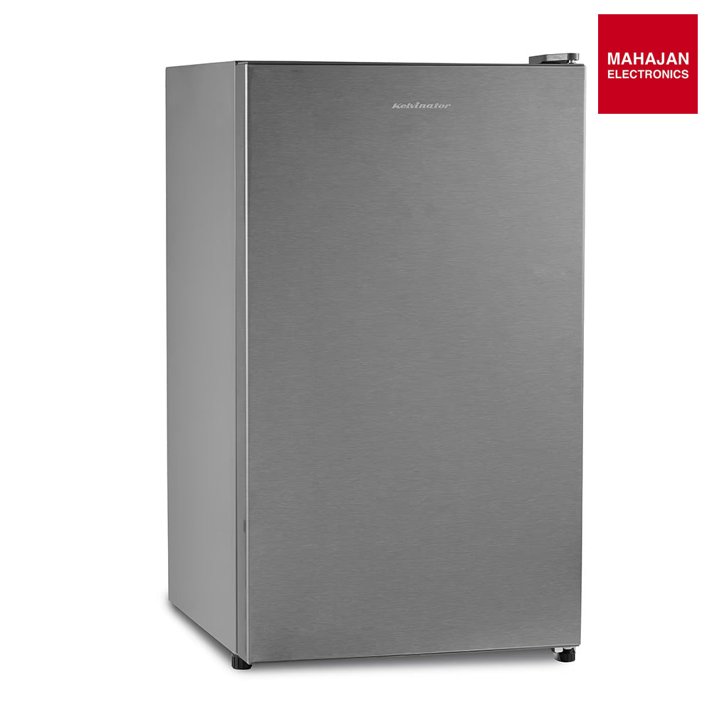 Kelvinator KRC-F100RBPHSS HL SL 95L 1 Star single-door refrigerator, Inox Grey – Mahajan Electronics Online.