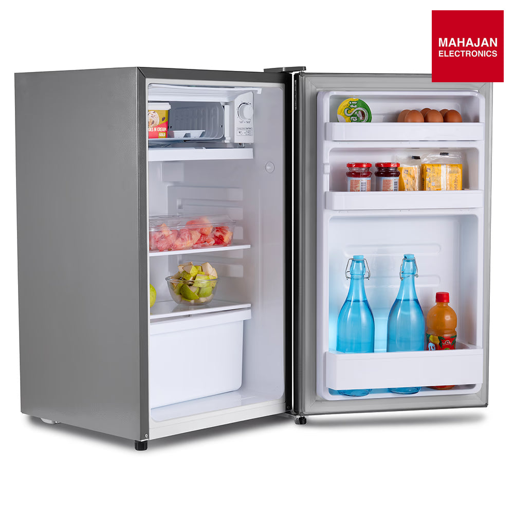 Kelvinator KRC-F100RBPHSS HL SL 95L 1 Star single-door refrigerator, Inox Grey – Mahajan Electronics Online.