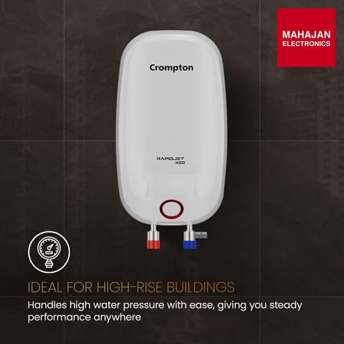 Crompton Rapid Jet Neo 3-L Instant Water Heater with Anti-Scale Technology (White) – Mahajan Electronics Online