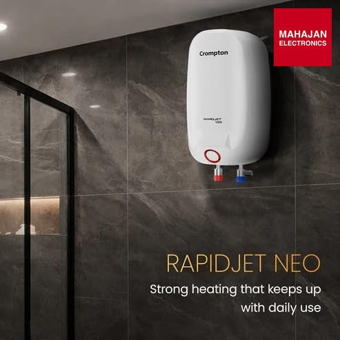 Crompton Rapid Jet Neo 3-L Instant Water Heater with Anti-Scale Technology (White) – Mahajan Electronics Online