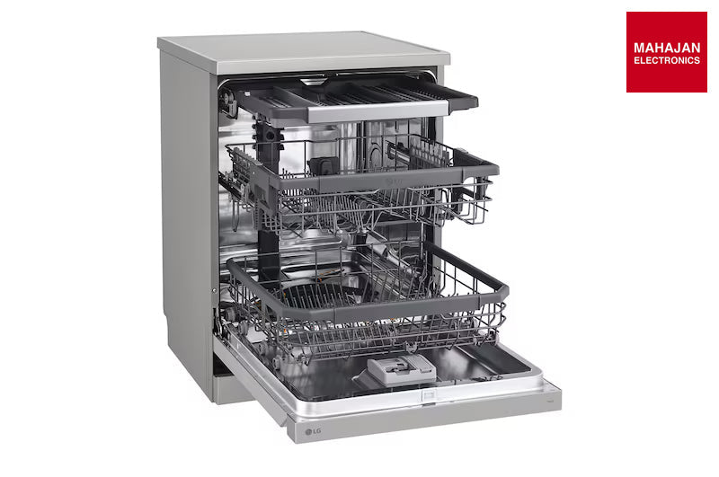 LG DFB435FM 15 Place | TrueSteam & QuadWash Free Standing Smart Dishwasher – Mahajan Electronics Online.