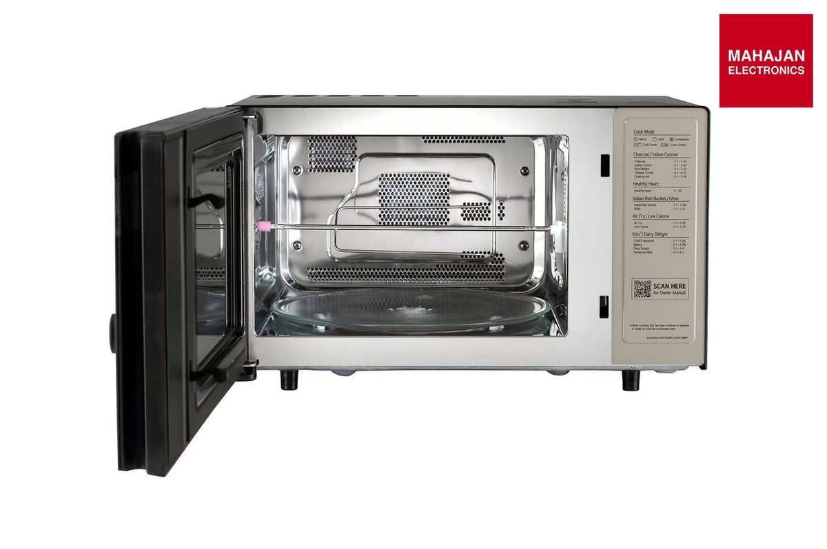 LG MJEN286UHWF 28 L Convection Microwave Oven with Air Fry and Charcoal Lighting Heater, Black – Mahajan Electronics Online.