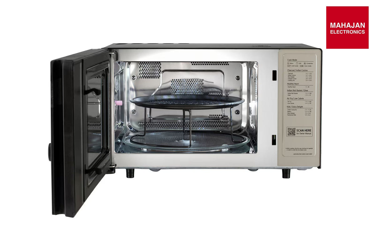 LG MJEN286UHWF 28 L Convection Microwave Oven with Air Fry and Charcoal Lighting Heater, Black – Mahajan Electronics Online.