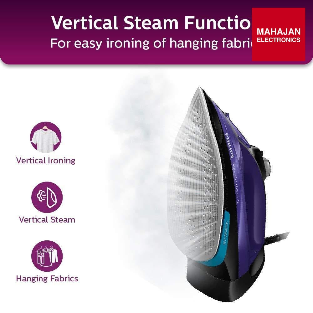 Philips GC3925/34 Steam Iron 2400 Watts | PowerSteam Technology | Ceramic Soleplate | Vertical Steaming Philips