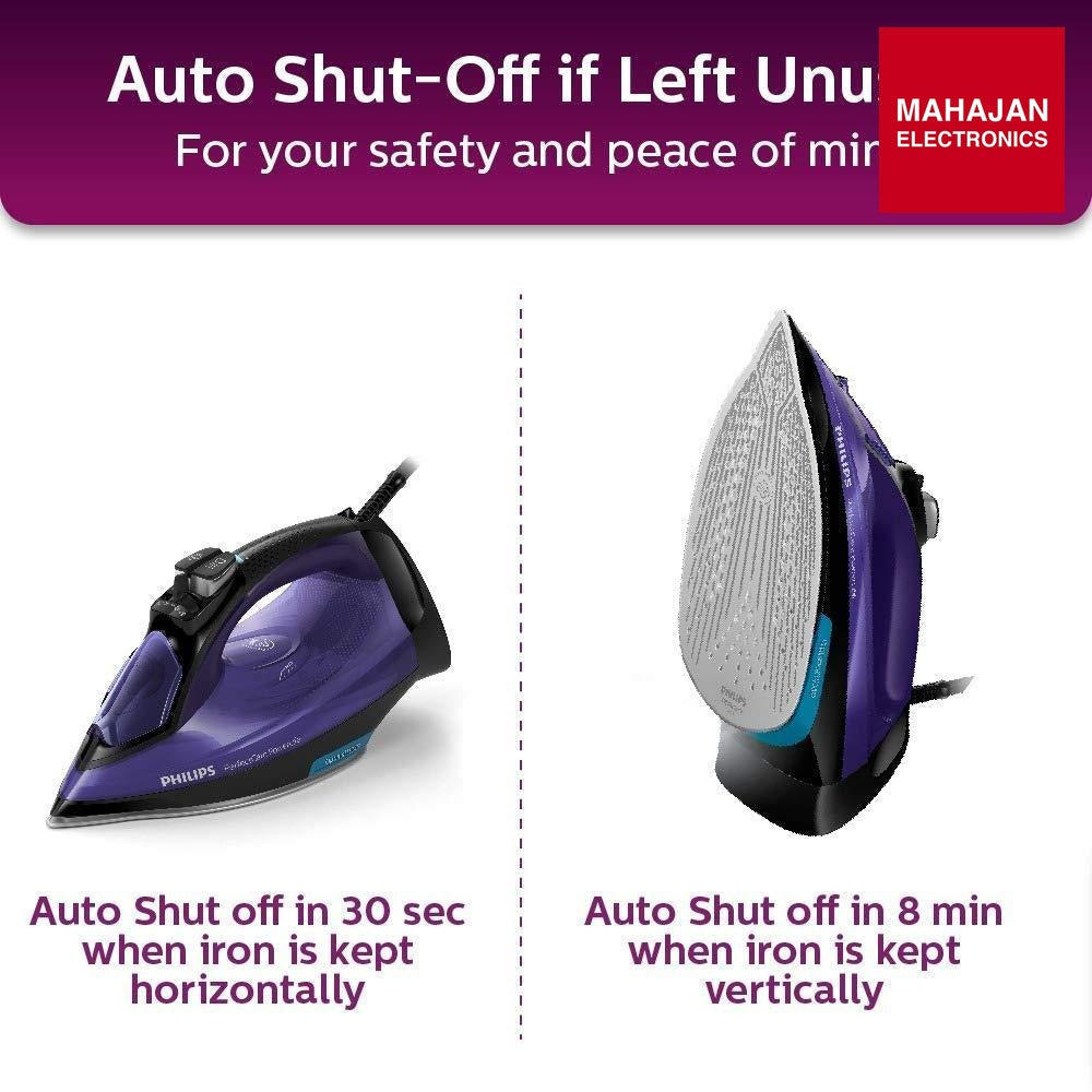 Philips GC3925/34 Steam Iron 2400 Watts | PowerSteam Technology | Ceramic Soleplate | Vertical Steaming Philips