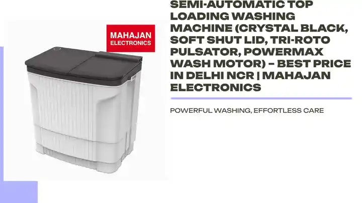 Godrej WSEDGE ULT 80 5.0 DB2M CSBK 8 Kg 5 Star Semi-Automatic Top Loading Washing Machine (Crystal Black, Soft Shut Lid, Tri-Roto Pulsator, PowerMax Wash Motor) &ndash; Best Price in Delhi NCR | Mahajan Electronics by@Outfy